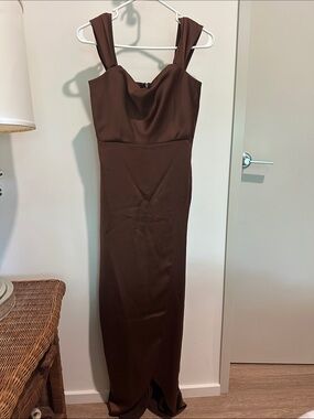 chinese dress ladies Satin Cowl Neck Maxi Dress main image 0